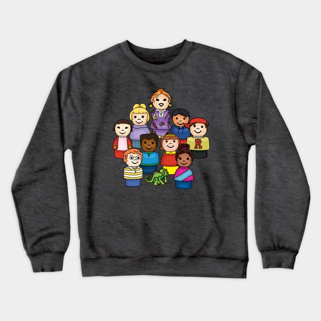 Little Magic School Bus Class Photo Crewneck Sweatshirt by Slightly Unhinged